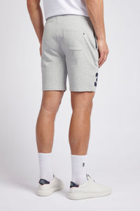 Mens Classic Fit Player 3 Sweat Shorts in Mid Grey Marl