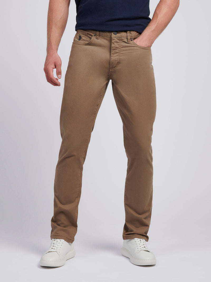 Mens Core 5 Pocket Trousers in Shitake