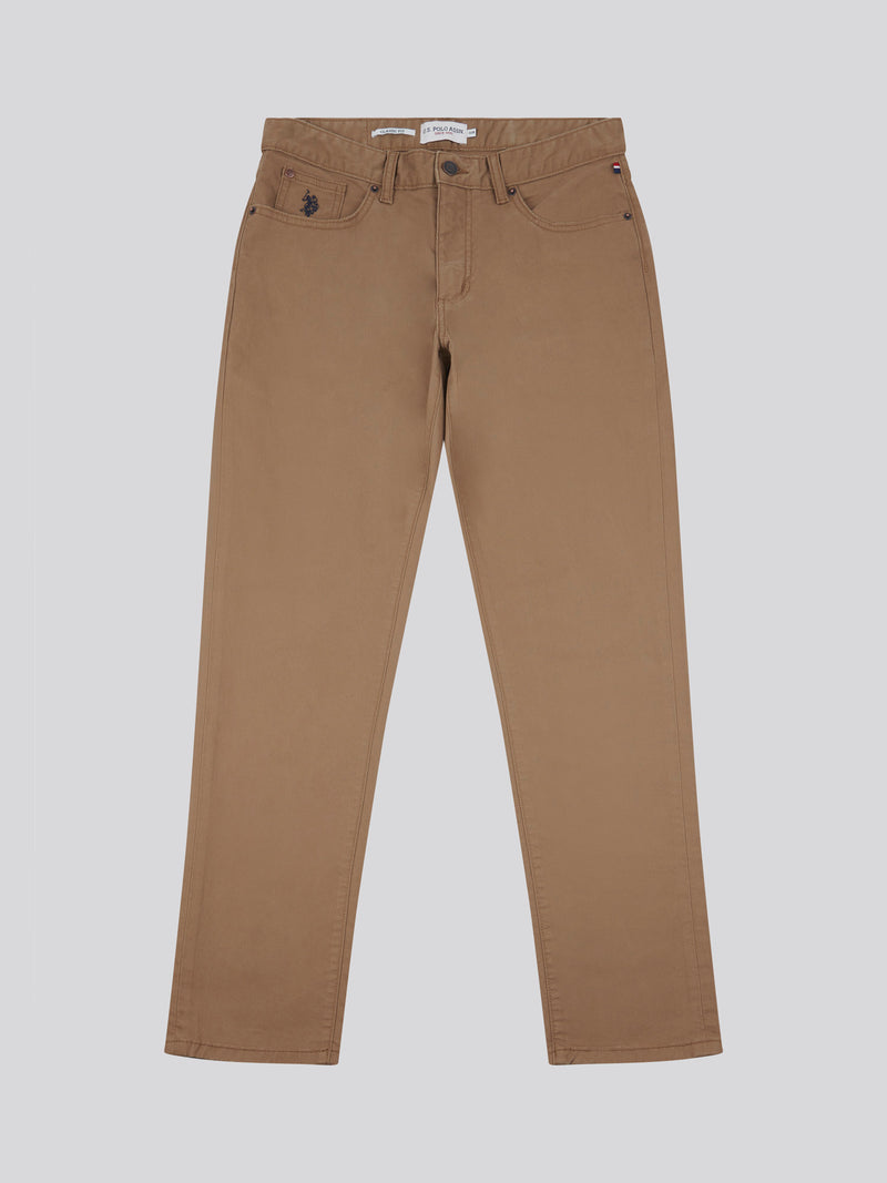 Mens Core 5 Pocket Trousers in Shitake