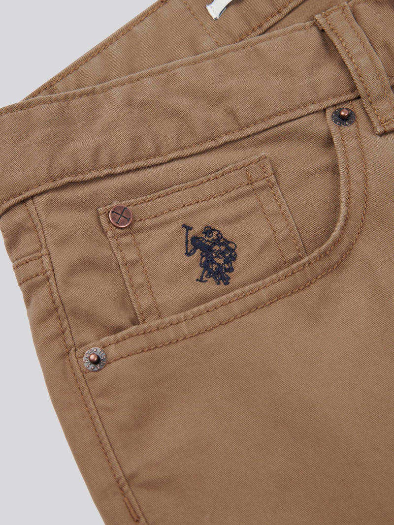 Mens Core 5 Pocket Trousers in Shitake