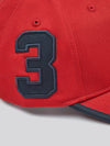 Mens Player 3 Baseball Cap in Haute Red