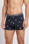 Mens 3 Pack Mixed Boxer Shorts in Dark Sapphire Navy