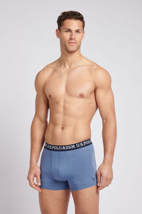 Mens 3 Pack Mixed Boxer Shorts in Dark Sapphire Navy