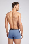 Mens 3 Pack Mixed Boxer Shorts in Dark Sapphire Navy