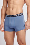 Mens 3 Pack Mixed Boxer Shorts in Dark Sapphire Navy