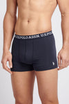 Mens 3 Pack Mixed Boxer Shorts in Dark Sapphire Navy