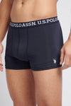 Mens 3 Pack Mixed Boxer Shorts in Dark Sapphire Navy