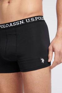 Mens USPA Boxer Briefs (3 Pack) in Black