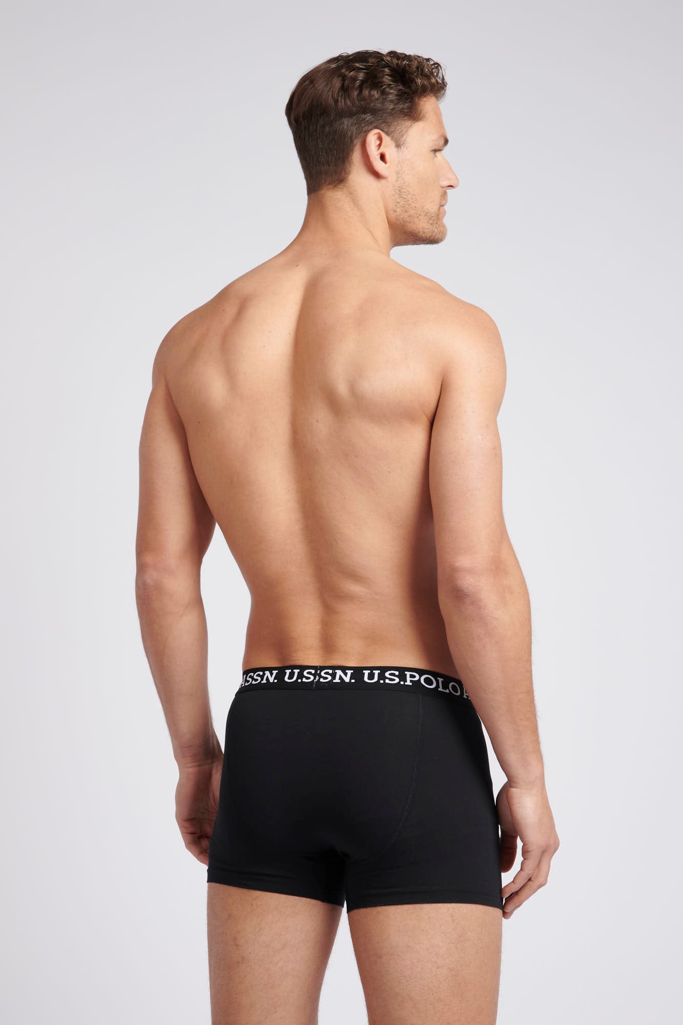 Mens USPA Boxer Briefs (3 Pack) in Black