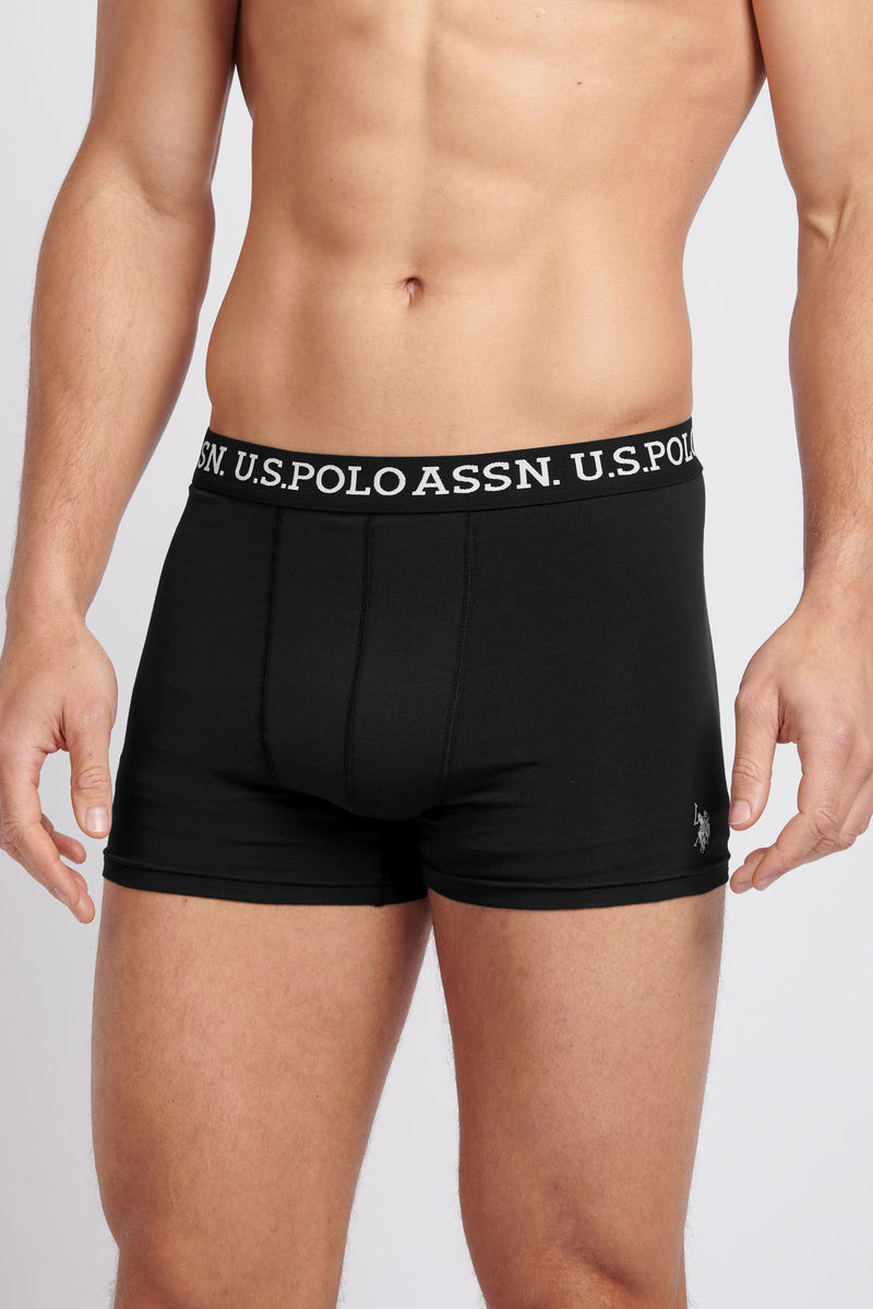 Mens USPA Boxer Briefs (3 Pack) in Black