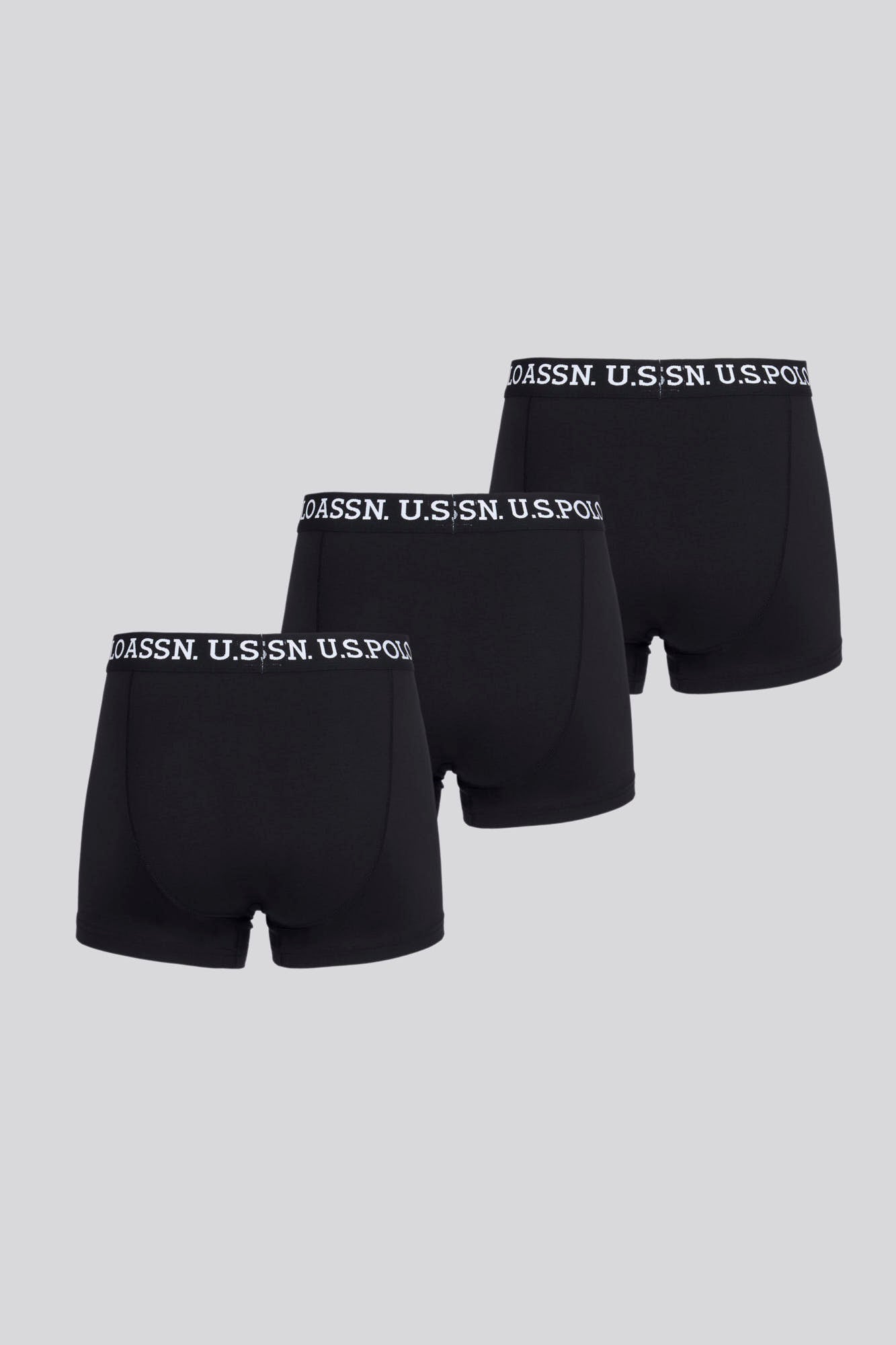 Mens USPA Boxer Briefs (3 Pack) in Black