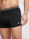 Mens USPA Boxer Briefs (3 Pack) in Black Bright White DHM