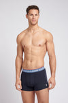 Mens 3 Pack Highlight Stripe Boxer Shorts in Dark Sapphire Navy