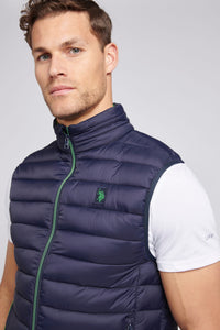 Mens Life Bound Quilted Gilet in Dark Sapphire Navy