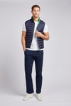 Mens Life Bound Quilted Gilet in Dark Sapphire Navy