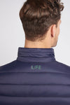 Mens Life Bound Quilted Gilet in Dark Sapphire Navy