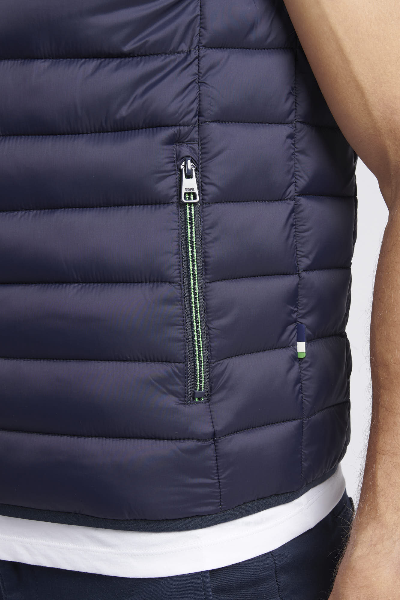 Mens Life Bound Quilted Gilet in Dark Sapphire Navy