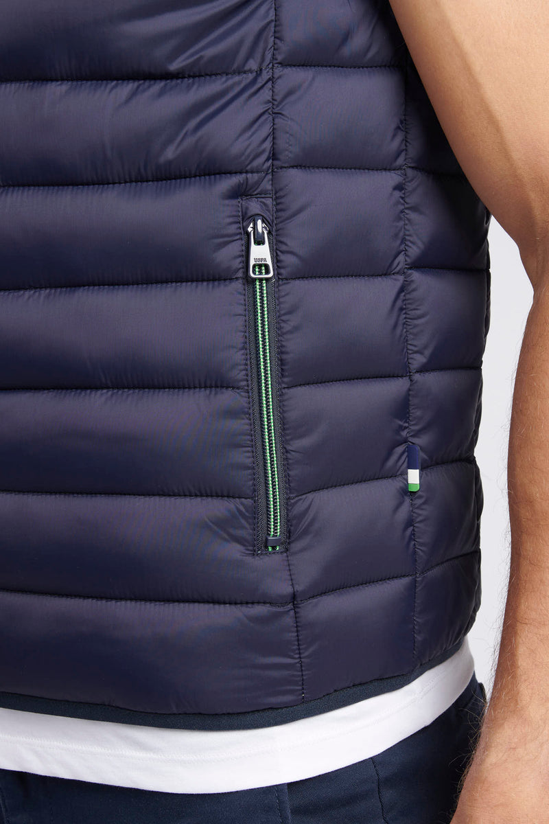 Mens Life Bound Quilted Gilet in Dark Sapphire Navy