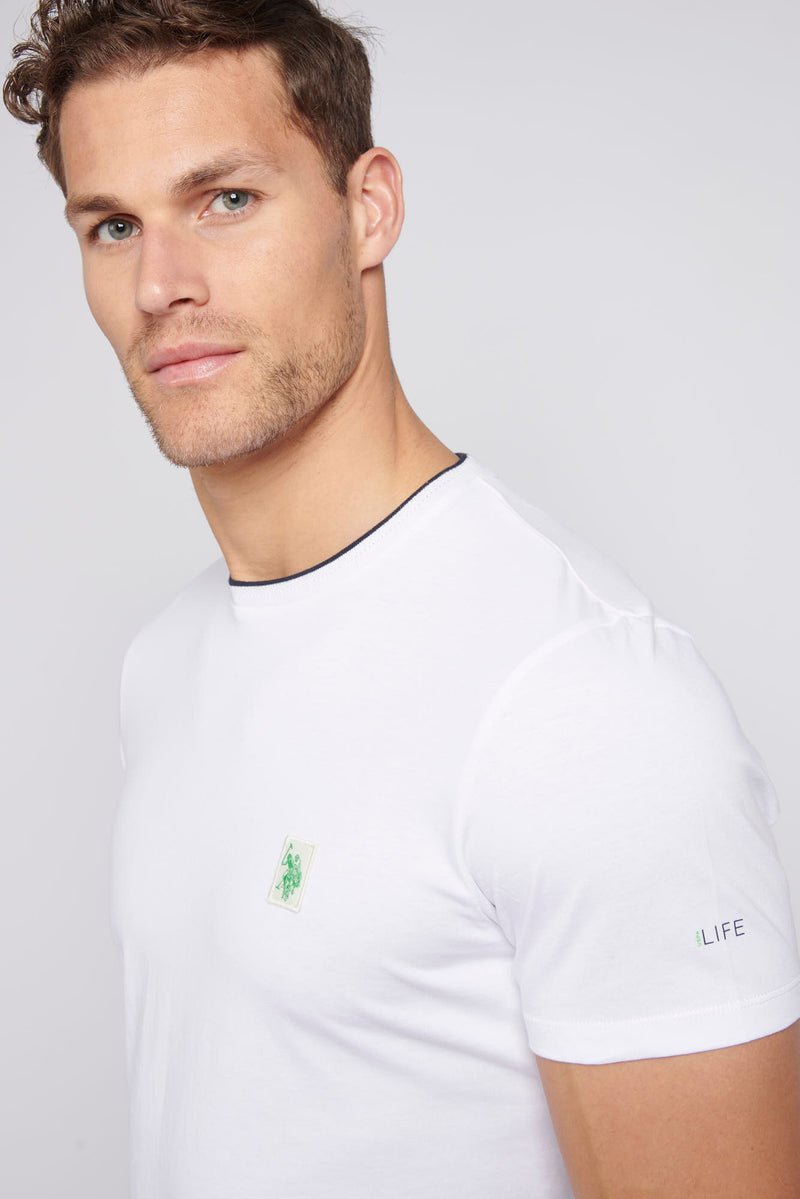 Mens Life DHM T Shirt in Bright White