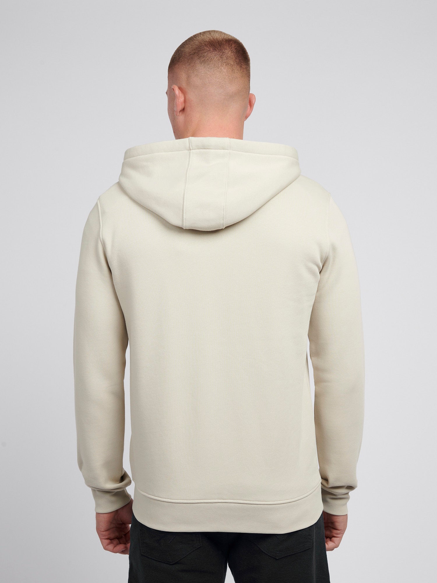 Mens Double Horsemen Zip Hoodie in Moonstruck