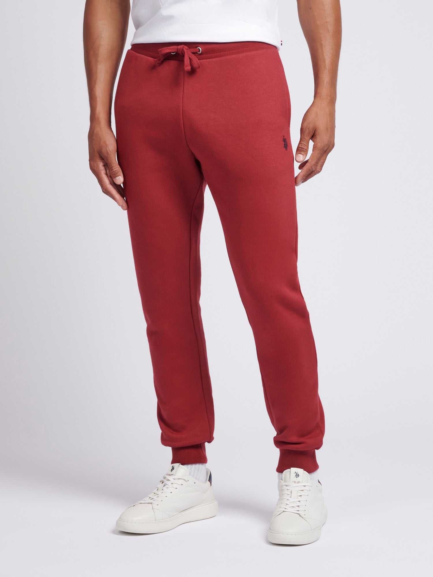 Mens Double Horsemen Joggers in Tibetan Red