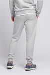 Mens Double Horsemen Joggers in Mid Grey Marl