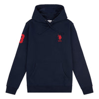 Mens Player 3 Hoodie in Dark Sapphire Navy / Haute Red DHM