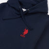 Mens Player 3 Hoodie in Dark Sapphire Navy / Haute Red DHM