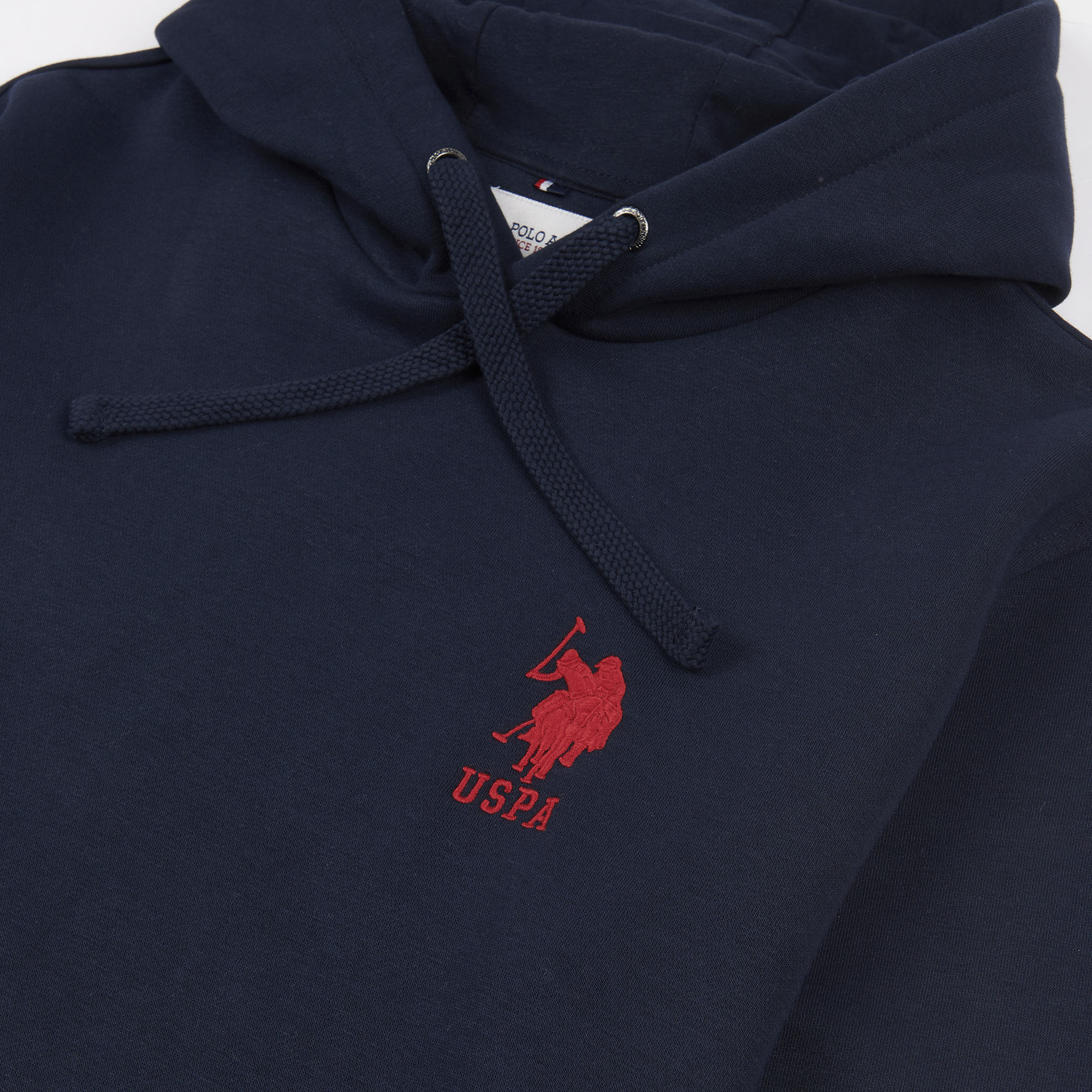 Mens Player 3 Hoodie in Dark Sapphire Navy Haute Red DHM