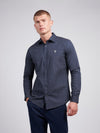 Mens Printed Shirt in Dark Sapphire Navy