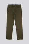 Mens Bedford Cord 5 Pocket Trousers in Forest Night