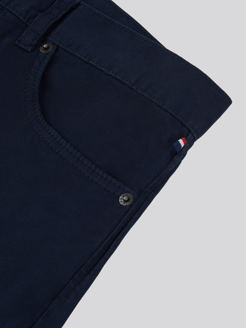 Mens Bedford Cord 5 Pocket Trousers in Dark Sapphire Navy