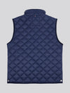 Mens Diamond Quilt Hacking Gilet in Dark Sapphire Navy