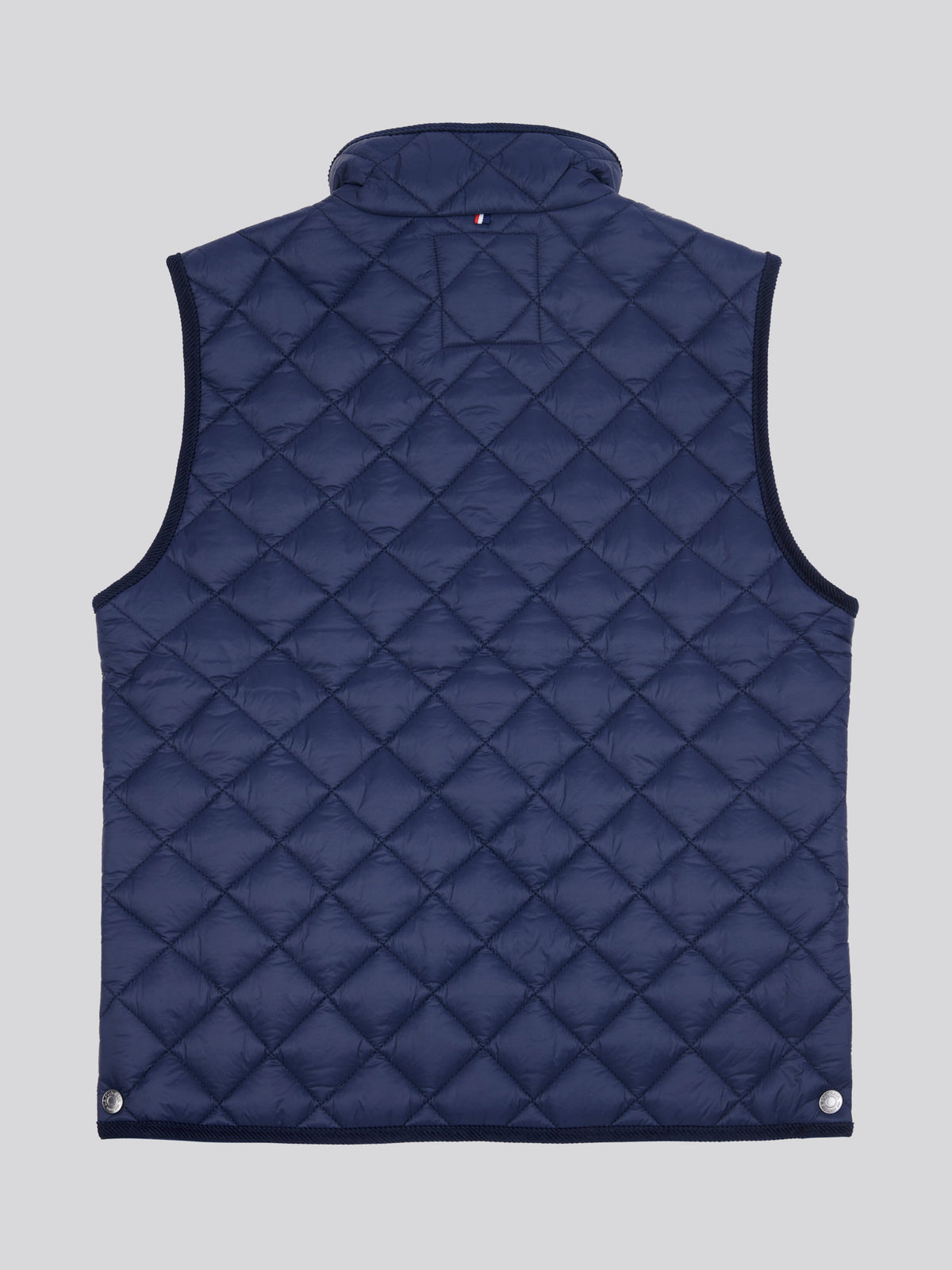 Mens Diamond Quilt Hacking Gilet in Dark Sapphire Navy