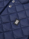 Mens Diamond Quilt Hacking Gilet in Dark Sapphire Navy