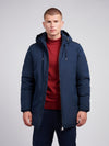 Mens Smart Parka Jacket in Dark Sapphire Navy