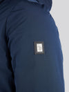 Mens Smart Parka Jacket in Dark Sapphire Navy