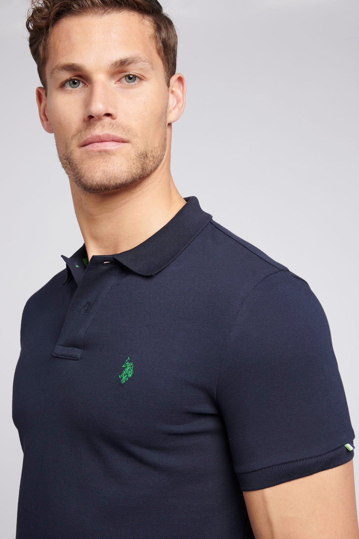 Mens Life Polo Shirt in Dark Sapphire Navy