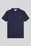 Mens Life Polo Shirt in Dark Sapphire Navy