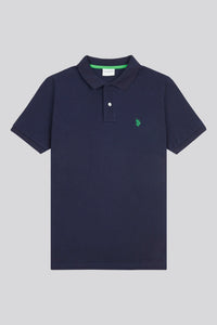 Mens Life Polo Shirt in Dark Sapphire Navy