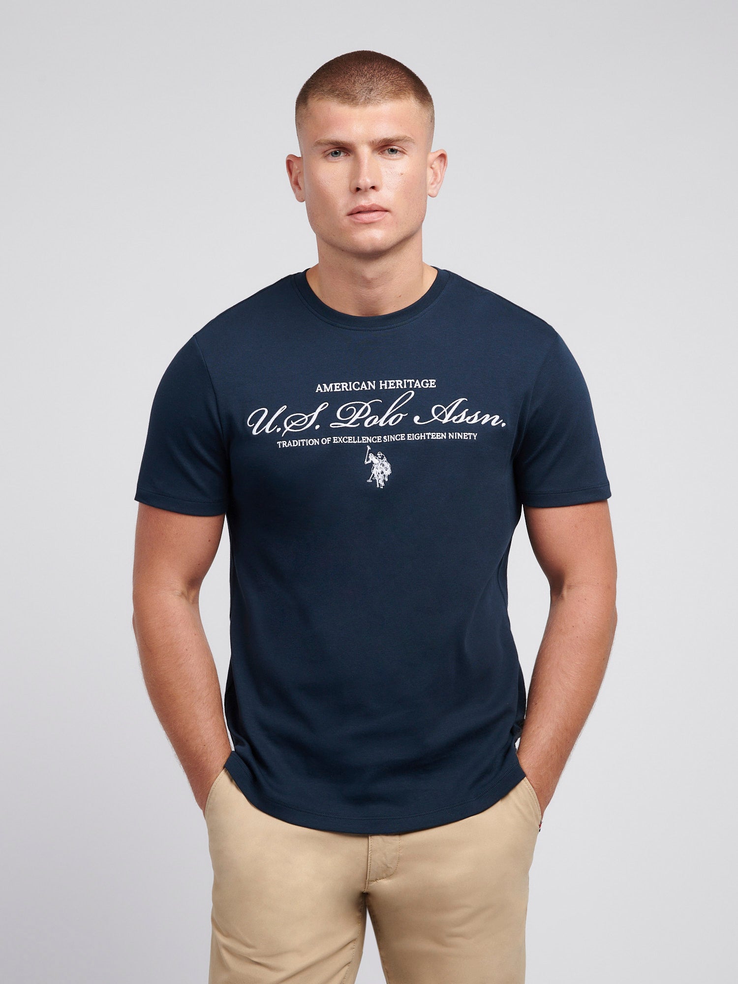 Mens Premium Graphic T-Shirt in Dark Sapphire Navy