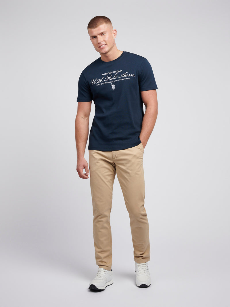 Mens Premium Graphic T-Shirt in Dark Sapphire Navy