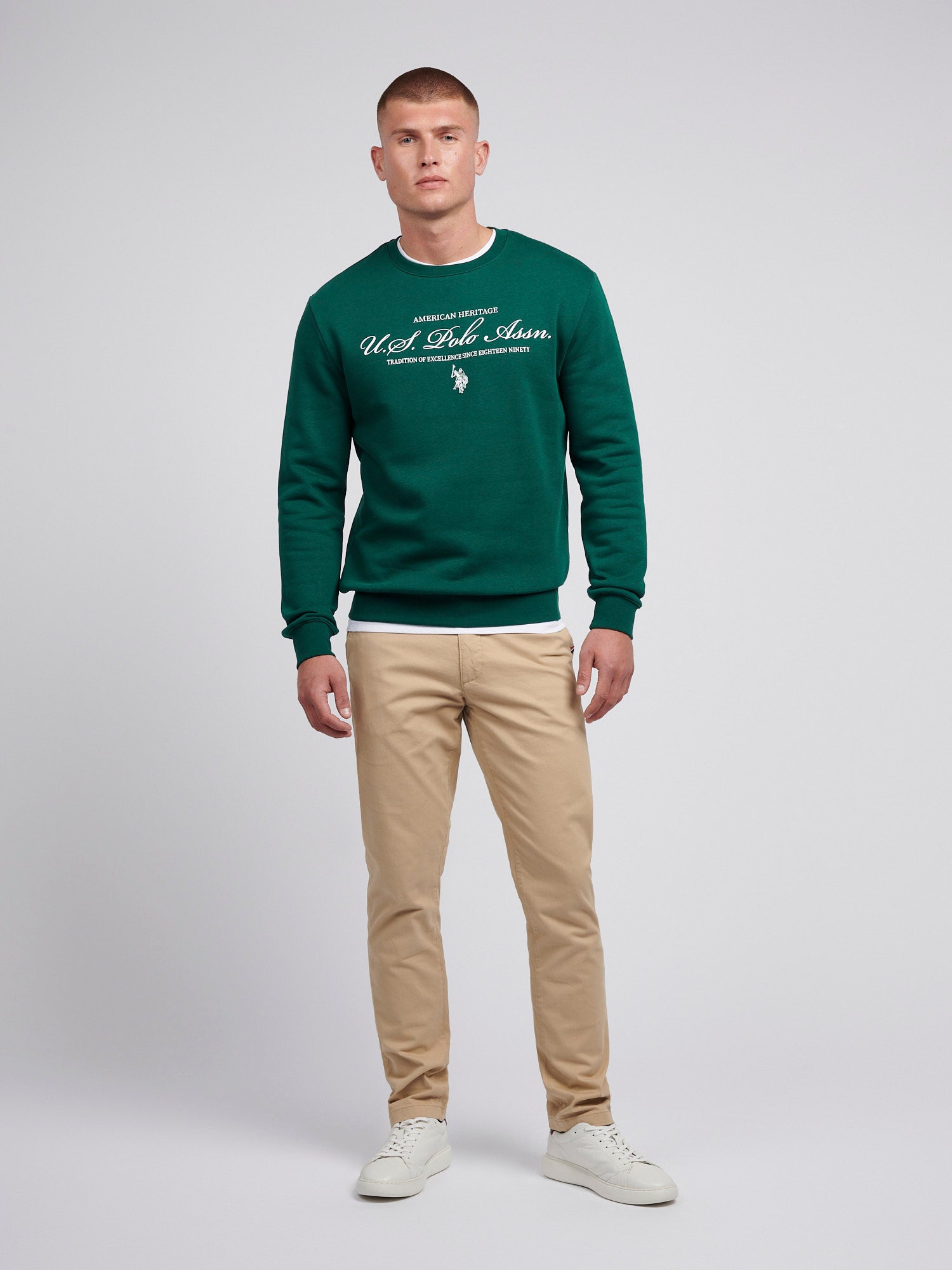 Mens Premium Graphic Sweatshirt in Rain Forest