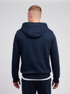 Mens Crest Graphic Hoodie in Dark Sapphire Navy