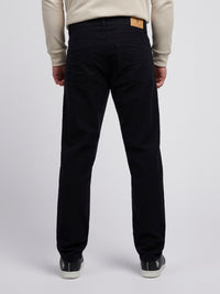 Mens Moleskin 5 Pocket Trousers in Black