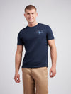 Mens Back Graphic T-Shirt in Dark Sapphire Navy