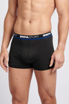 Mens 3 Pack Sports Boxer Shorts in Black