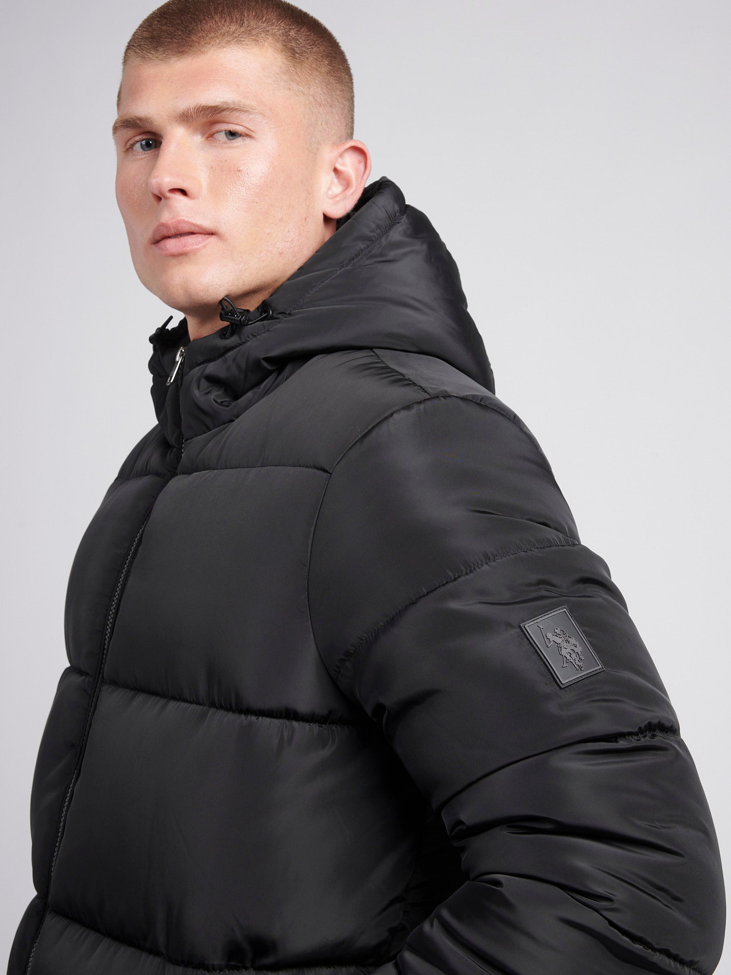 Longline puffer coat mens best sale