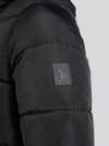 Mens Classic Longline Puffer Jacket in Black