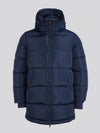 Mens Classic Longline Puffer Jacket in Dark Sapphire Navy